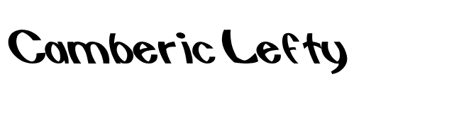 Camberic Lefty font preview