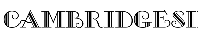 Cambridgeside font preview