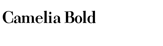 Camelia Bold font preview