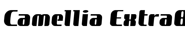 Camellia ExtraBold font preview