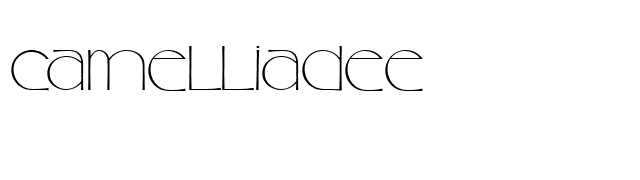 CamelliaDEE font preview