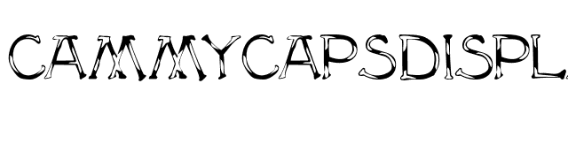 CammyCapsDisplay font preview