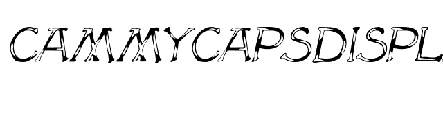 CammyCapsDisplay Italic font preview