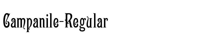 Campanile-Regular font preview