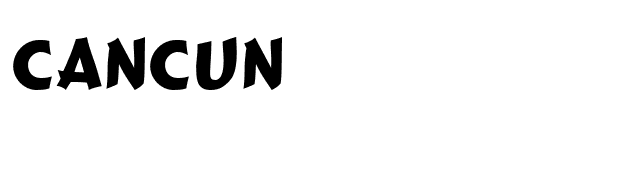 Cancun font preview