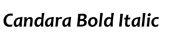 Candara Bold Italic font preview