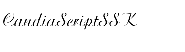 CandiaScriptSSK font preview