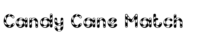 Candy Cane Match font preview