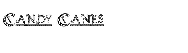 Candy Canes font preview