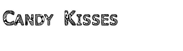 Candy Kisses font preview