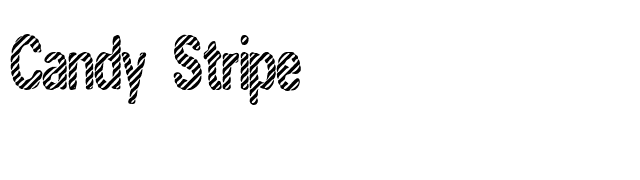 Candy Stripe font preview