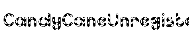 CandyCaneUnregistered font preview