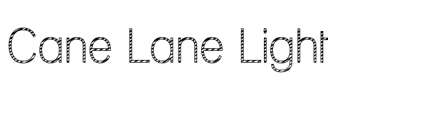 Cane Lane Light font preview