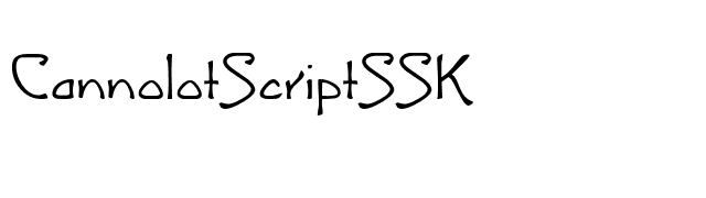 CannolotScriptSSK font preview