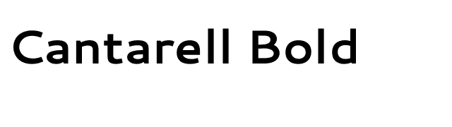 Cantarell Bold font preview