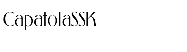 CapatolaSSK font preview