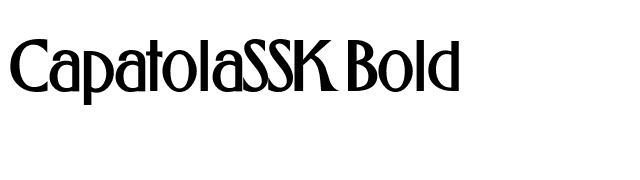 CapatolaSSK Bold font preview