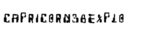 Capricorn38Explo font preview