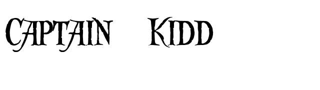 Captain Kidd font preview