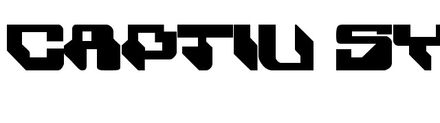 Captiv SystM RemiX font preview