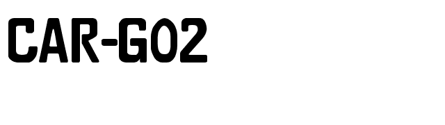 CAR-GO 2 font preview