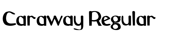 Caraway Regular font preview