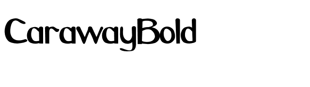 CarawayBold font preview