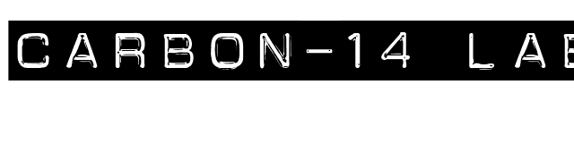 Carbon-14 Labeler Black Tape font preview