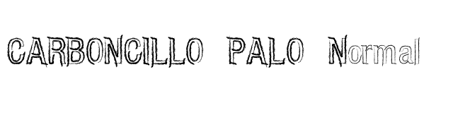 CARBONCILLO PALO Normal font preview