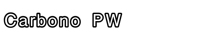 Carbono PW font preview