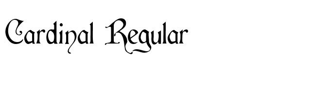 Cardinal Regular font preview