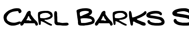 Carl Barks Script font preview