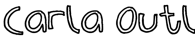 Carla Outline font preview