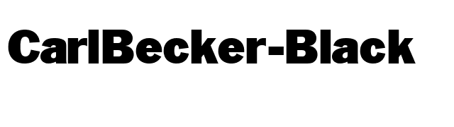 CarlBecker-Black font preview