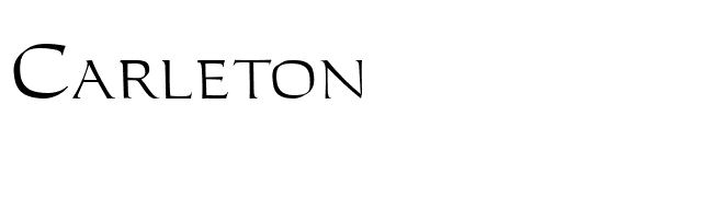 Carleton font preview