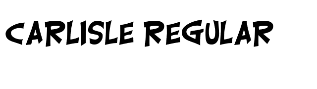 Carlisle Regular font preview