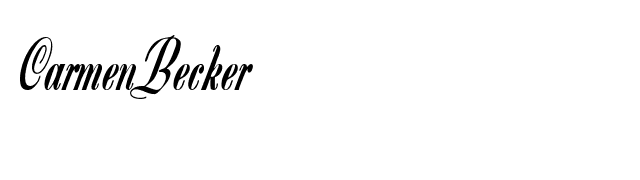 CarmenBecker font preview