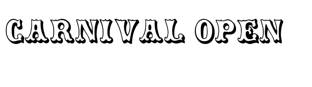 Carnival Open font preview