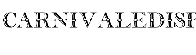 CarnivaleDisplayCapsSSK Regular font preview