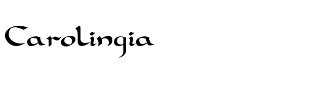 Carolingia font preview