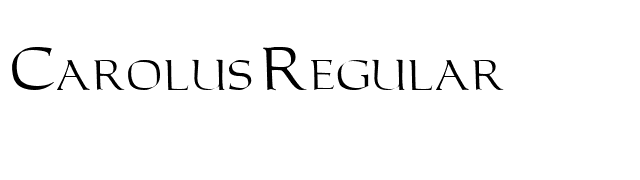 Carolus Regular font preview