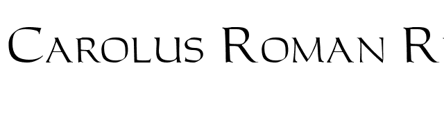 Carolus Roman Regular font preview