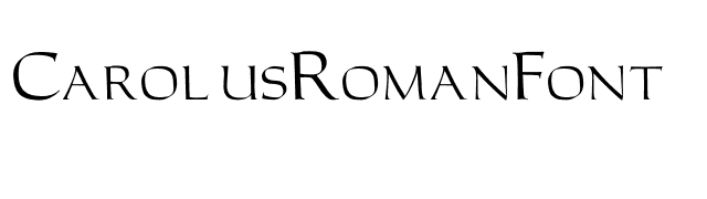 CarolusRomanFont font preview