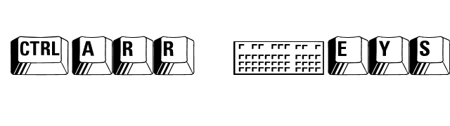 Carr Keys font preview