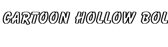 Cartoon Hollow Bold font preview