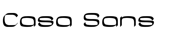 Casa Sans font preview