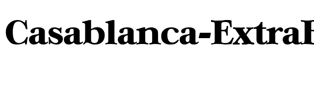 Casablanca-ExtraBold font preview