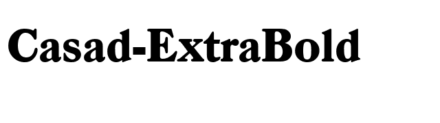 Casad-ExtraBold font preview