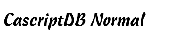 CascriptDB Normal font preview