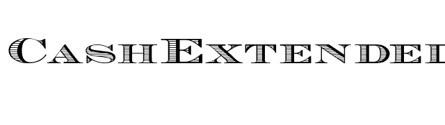 CashExtended font preview